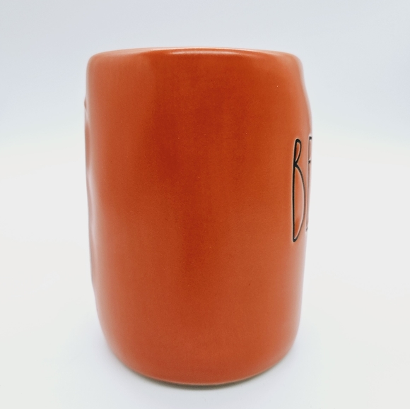 RAE DUNN | "Beware" pumpkins jack-o-lanterns double sided Halloween holiday mug - Picture 2 of 8